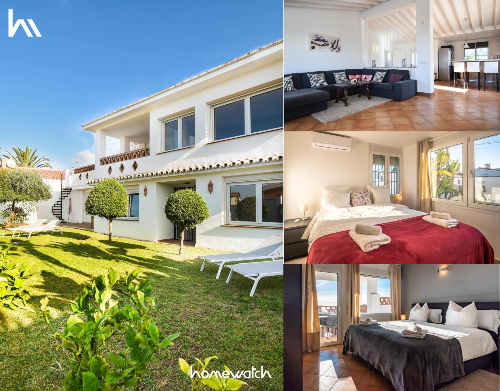 In The Second Line, Modern Beachfront Holiday Home In Costabella, ماربيا المظهر الخارجي الصورة